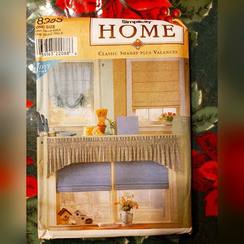 🌼Shades and valance patterns.